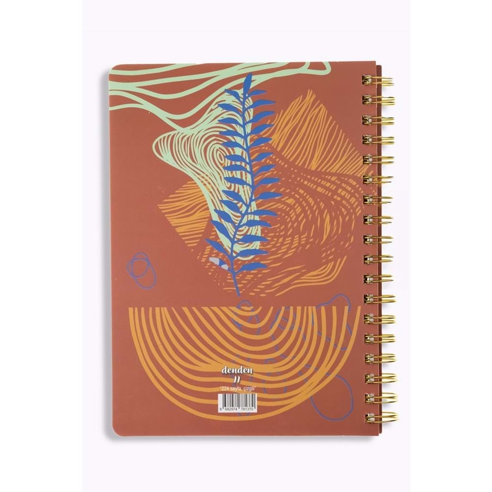 Denden Redactar Kırmızı Spiralli Defter, 17x24 cm