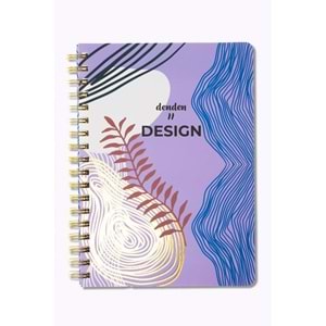 Denden Redactar Mor Spiralli Defter, 17x24 cm