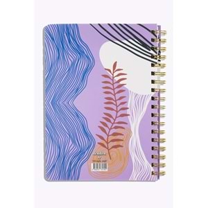 Denden Redactar Mor Spiralli Defter, 17x24 cm