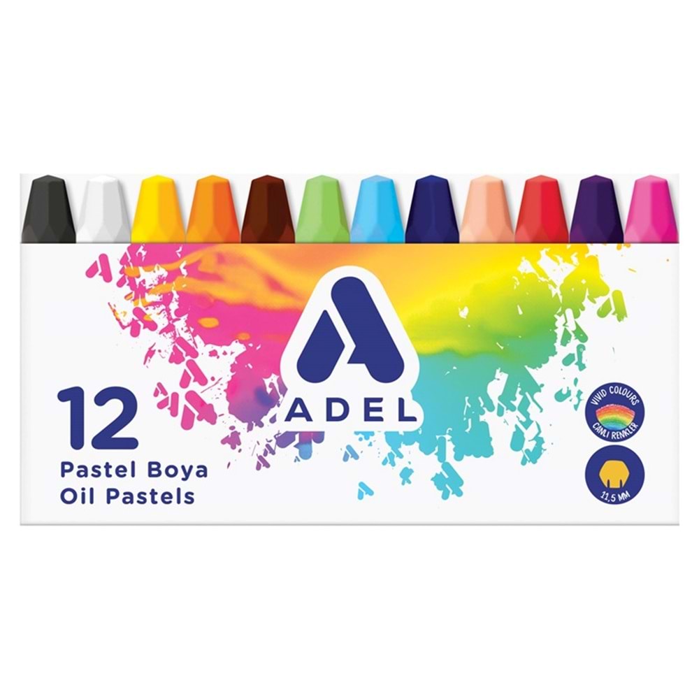 Adel Pastel Boya 12 Renk
