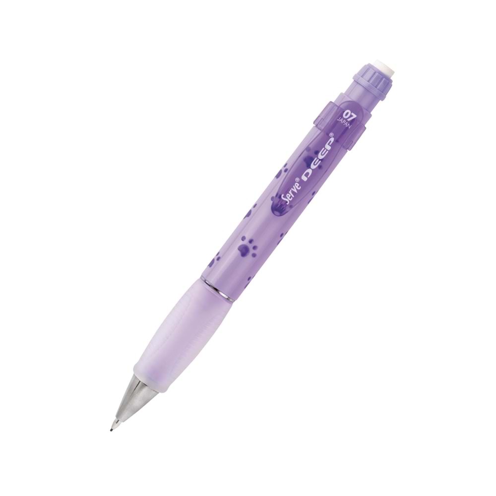 Serve Deep Versatil Kalem Doğa Teması 0.7 mm Lavanta Pati