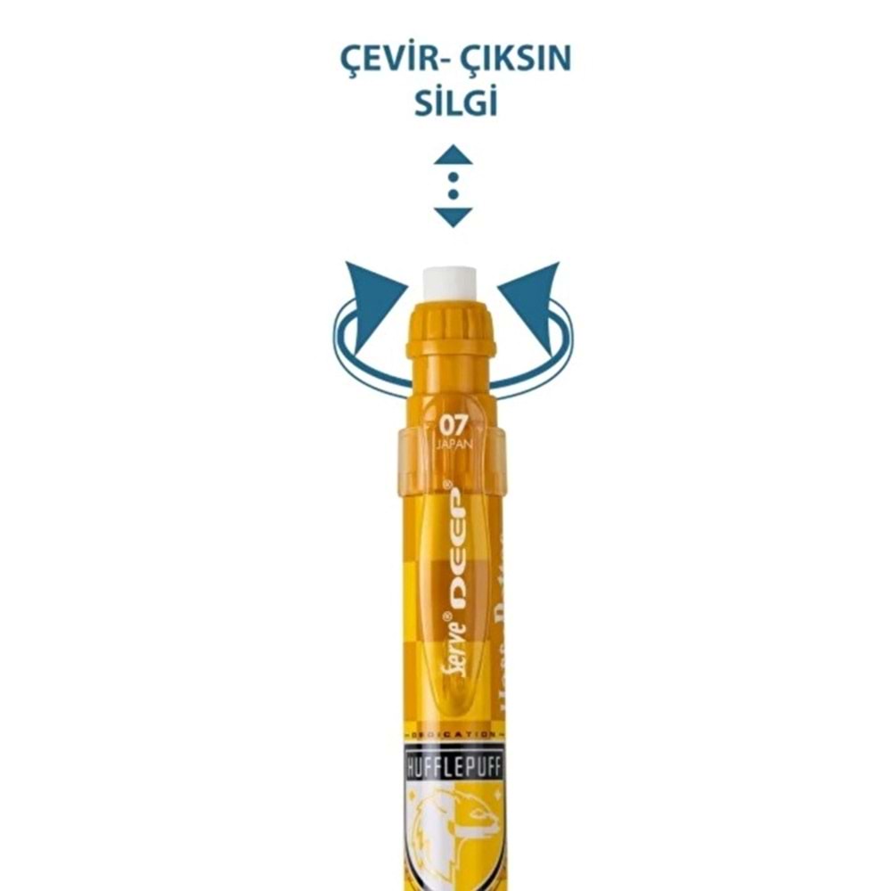 Serve Deep Versatil Kalem Harry Potter 0.7 mm Hufflepuff Dama