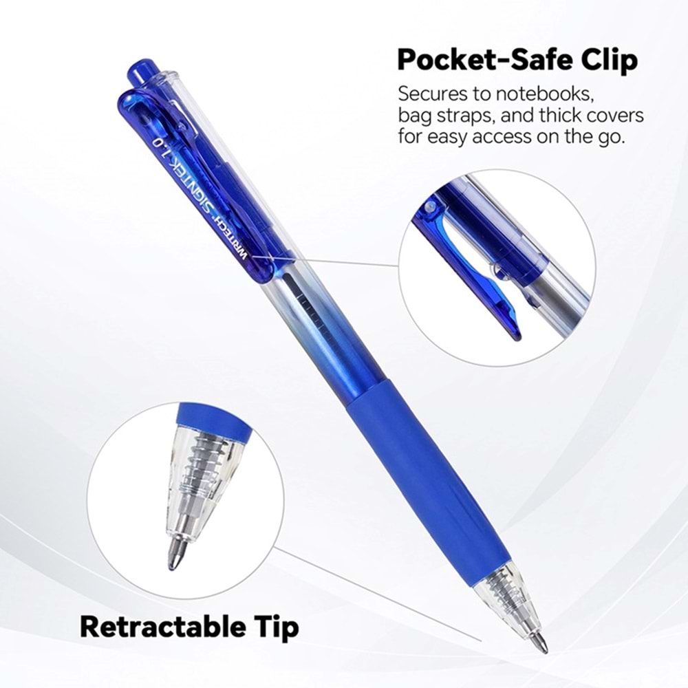 Writech Signtek Mavi Jel İmza Kalemi 1,0 mm