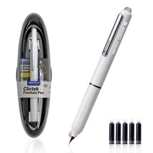 Writech Basmalı Dolma Kalem Beyaz Gövde F Uç