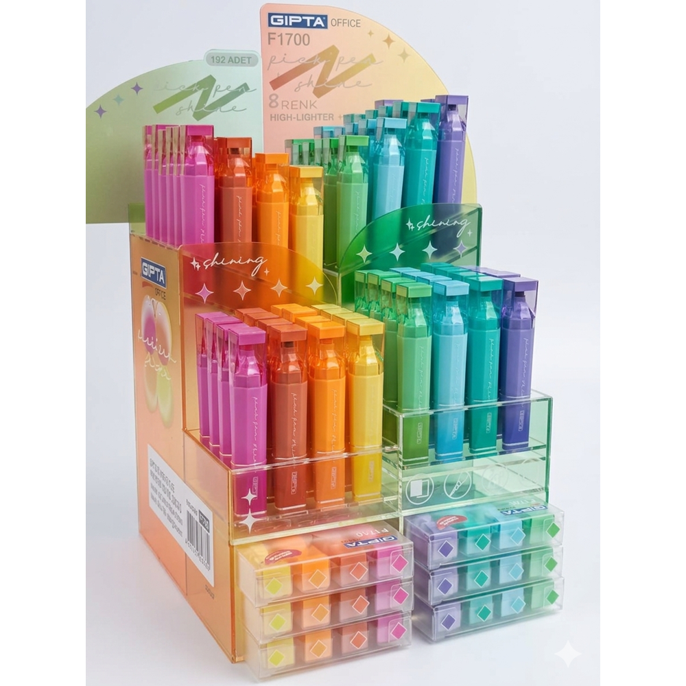 Gıpta Pickpen Shine Fosforlu Kalem Mavi