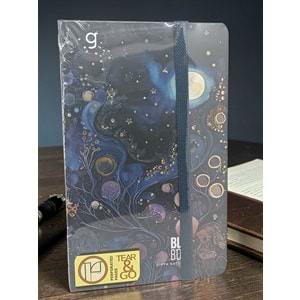 Gıpta Blue Book İp Dikişli Sert Kap. 13x21 cm 96 Yp. Çizgili-Düz Defter