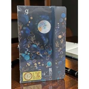 Gıpta Blue Book İp Dikişli Sert Kap. 13x21 cm 96 Yp. Çizgili-Düz Defter