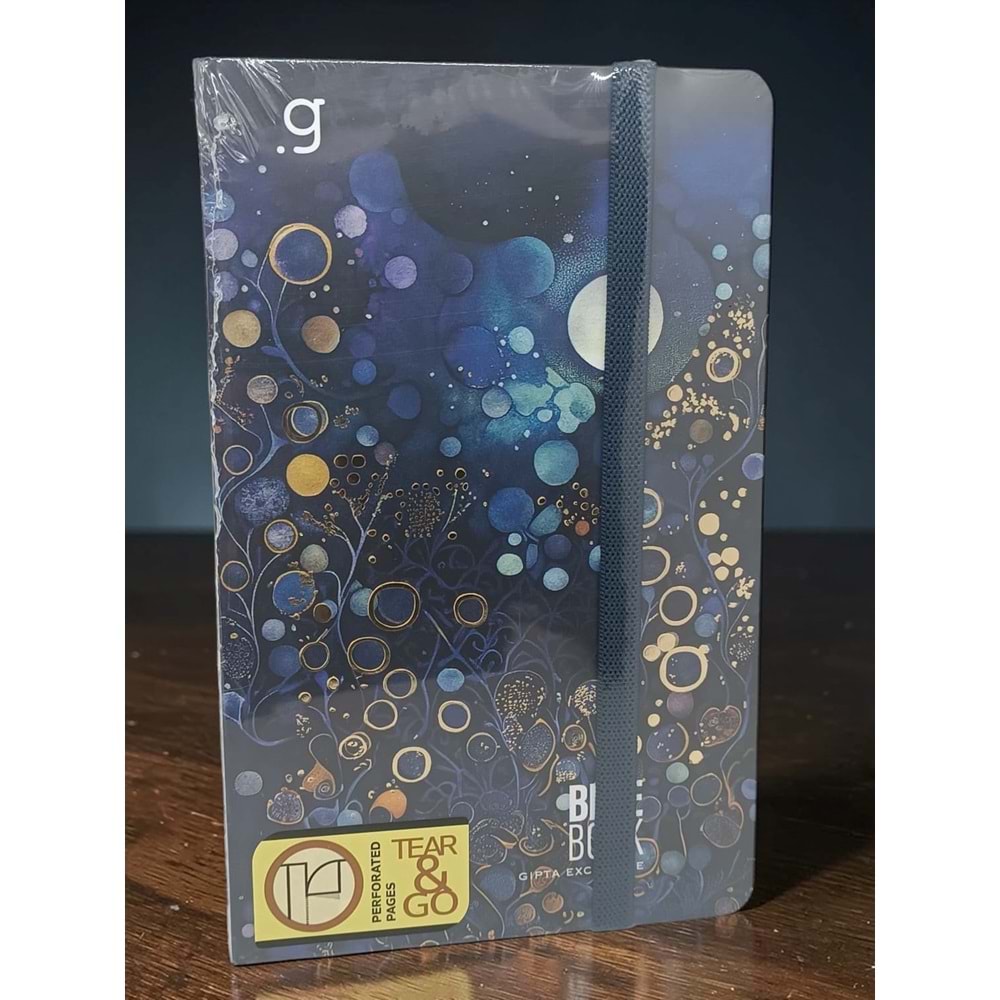 Gıpta Blue Book İp Dikişli Sert Kap. 13x21 cm 96 Yp. Çizgili-Düz Defter