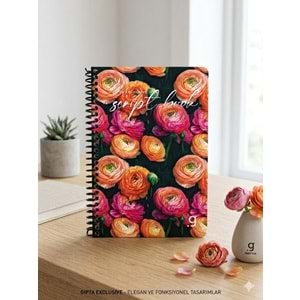 Gıpta Script Book Sprl. Sert Kpk. Defter 17x24 80 Yp. Kareli