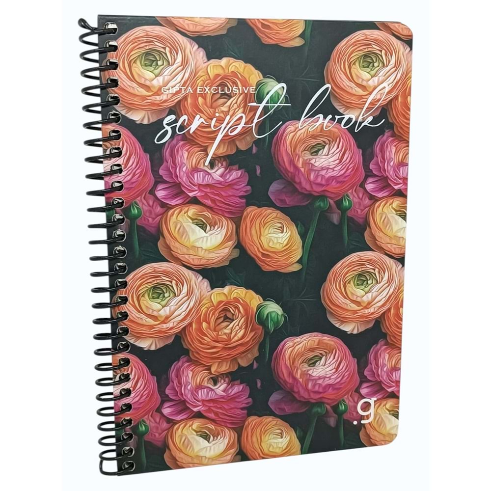 Gıpta Script Book Sprl. Sert Kpk. Defter 17x24 80 Yp. Kareli