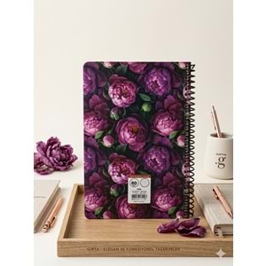 Gıpta Script Book Sprl. Sert Kpk. Defter 17x24 80 Yp. Kareli