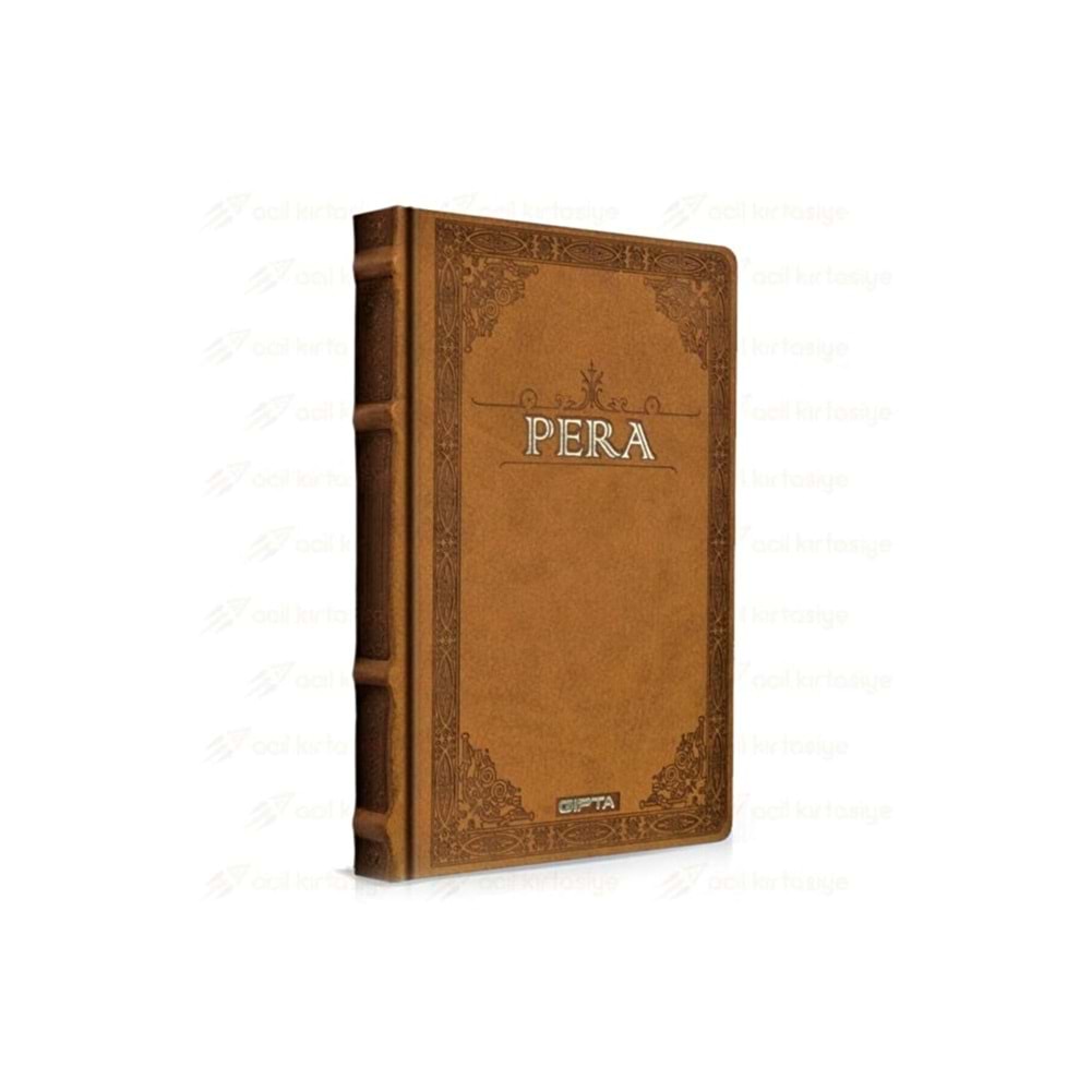 Gıpta Pera İp Dik. Deri Kp. 13x21 cm 120 Yp. Çizgisiz Defter