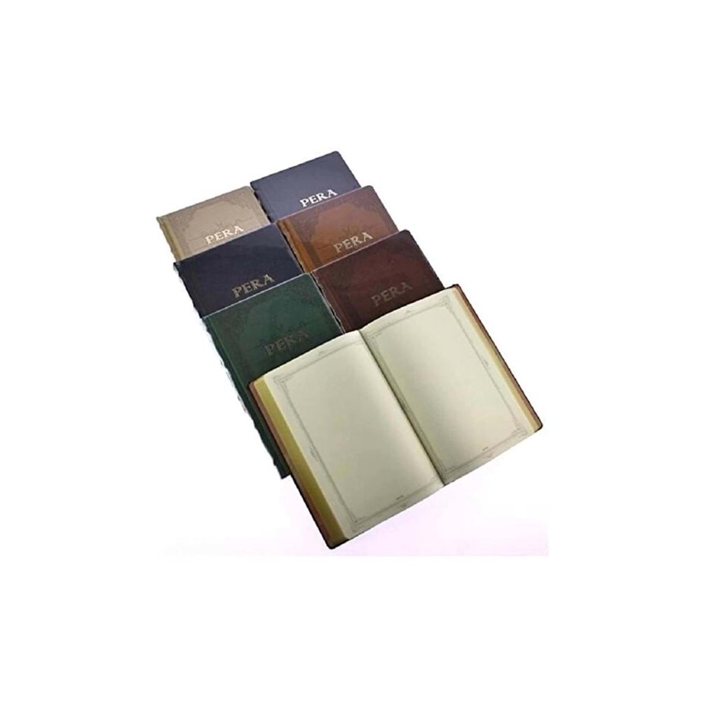 Gıpta Pera İp Dik. Deri Kp. 13x21 cm 120 Yp. Çizgisiz Defter