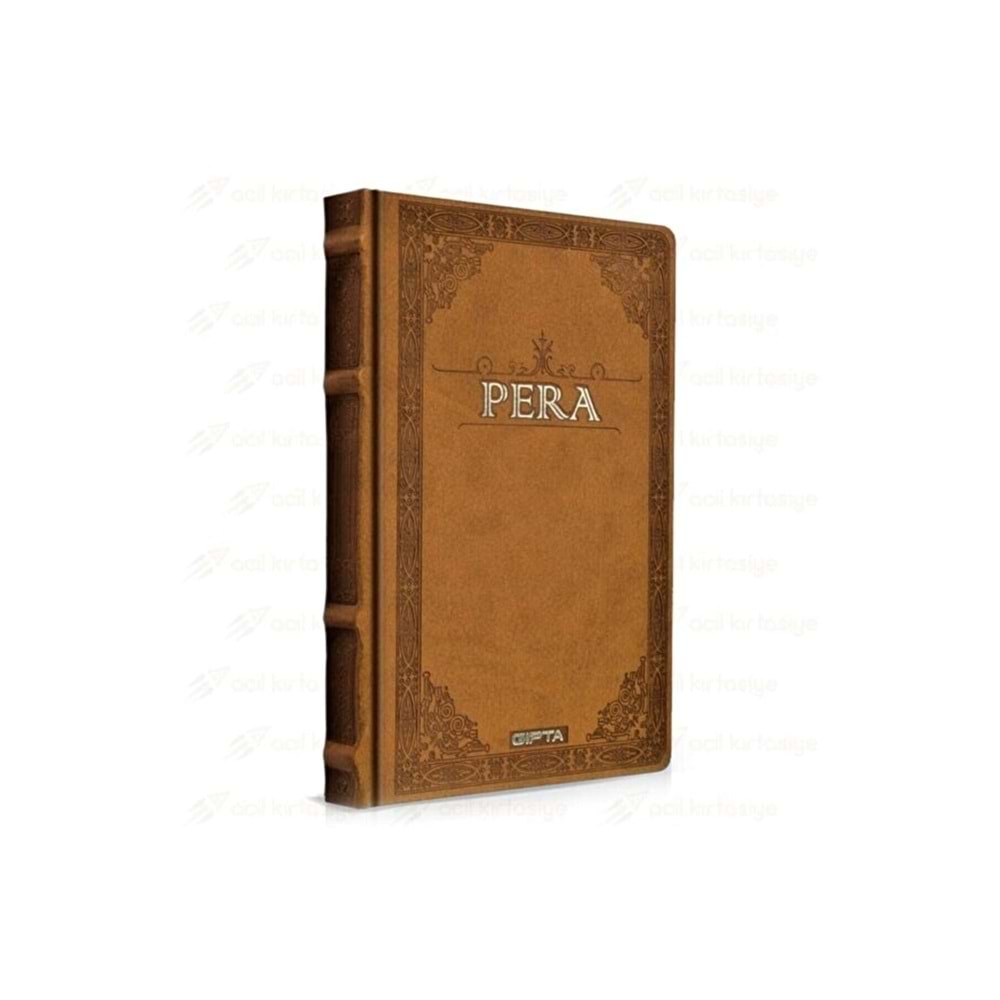 Gıpta Pera İp Dik. Deri Kp. 17x24 cm 160 Yp. Çizgisiz Defter
