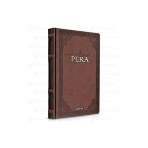 Gıpta Pera İp Dik. Deri Kp. 17x24 cm 160 Yp. Çizgisiz Defter