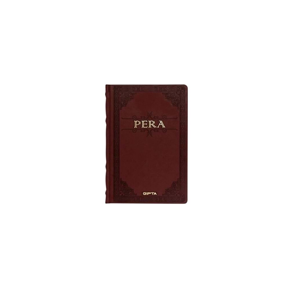 Gıpta Pera İp Dik. Deri Kp. 17x24 cm 160 Yp. Çizgisiz Defter