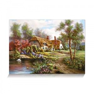 Star Oyun 500 Parça Havuzlu Bahçe Puzzle