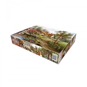Star Oyun 500 Parça Havuzlu Bahçe Puzzle