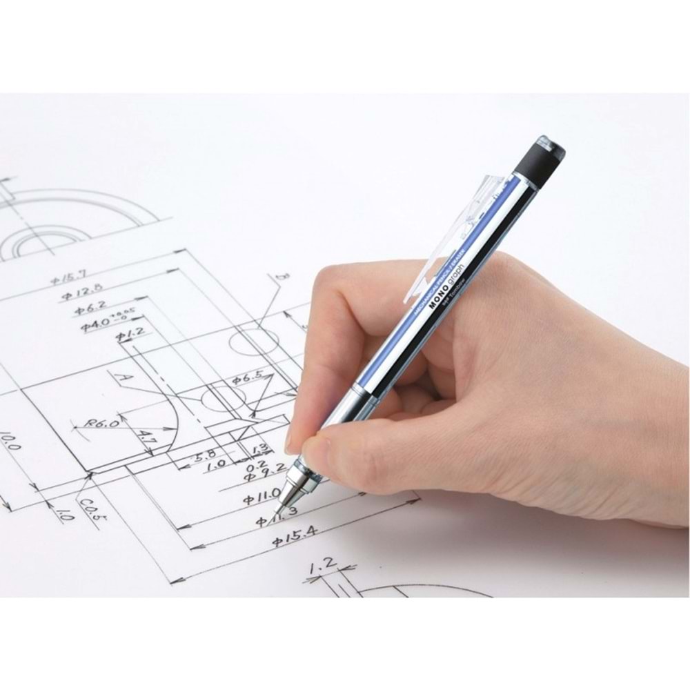 Tombow MONO Graph Shimmer Mekanik Kurşun Kalem 0,5 mm Buz Mavisi