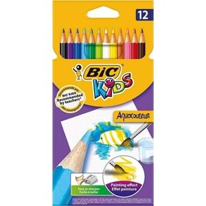 Bic Aquacouleur Kuru Sulu Boya 12 Renk