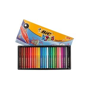 Bic Yıkanabilir Jumbo Keçeli Boya Kalemi Seti 24 Renk