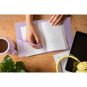 Bic Cristal Mavi Tükenmez Kalem Pastel Mor Gövde