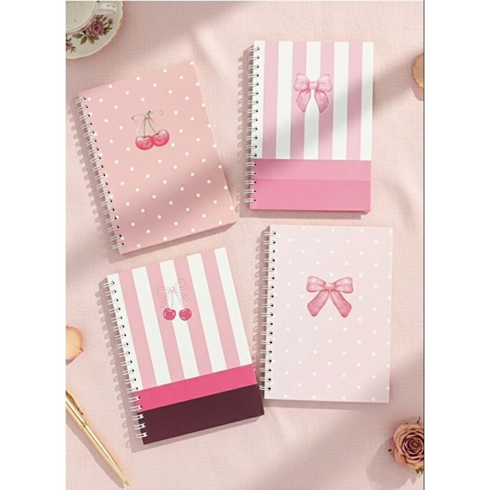 Liz Kiraz-Fiyonk Sert Kap.Sprl.120 Yp. Kareli Defter 17x24 cm