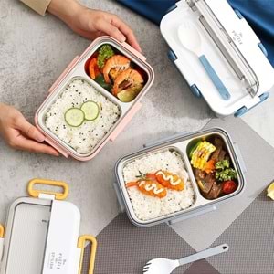 Vagonlife Karma Renk 2 Bölmeli Paslanmaz Çelik Lunch Box 900 ml. VGN-588