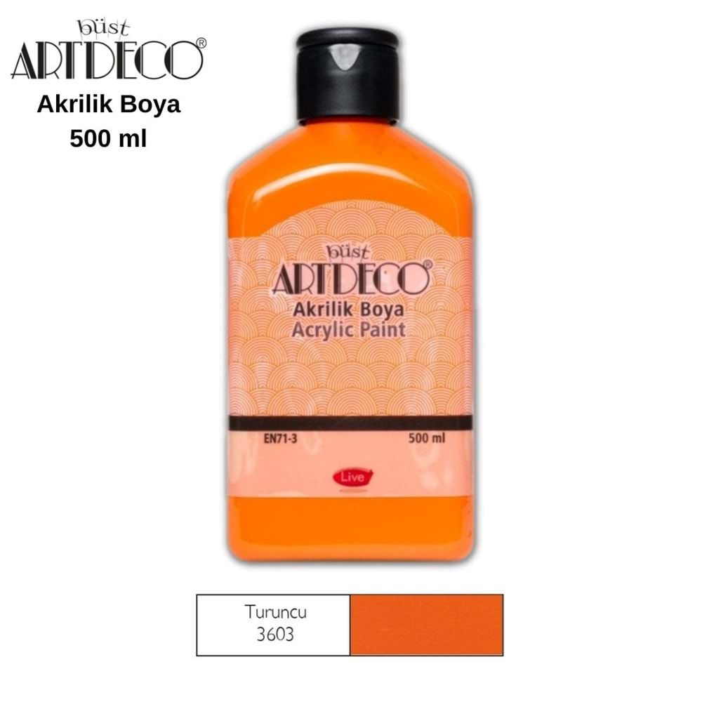 Artdeco Akrilik Boya 500 ml Turuncu 3603