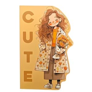 Lilamor Şekilli Defter Çiçek Serisi 112 Sayfa-Düz-12,5x19,5 cm