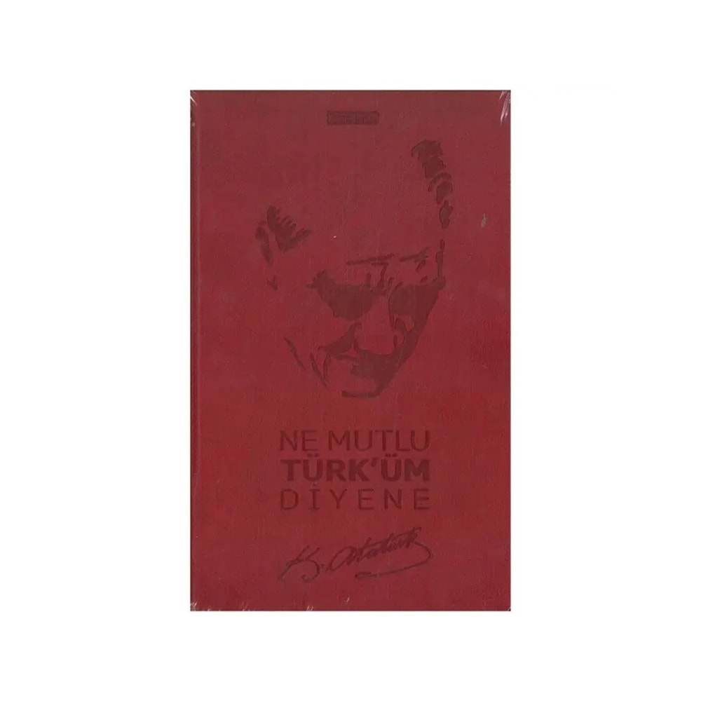 Gıpta Atatürk İp Dikişli Sert Kapak Çizgili Defter 13x21 cm 120 yp.