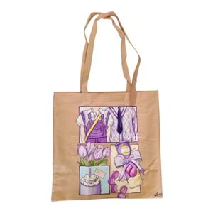 Lilamor Lale Cep Torba Hediyelik Bez Çanta LLM-HDY0952