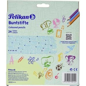 Pelikan Kuru Boya Kalemi Üçgen 24 Lü Kutu