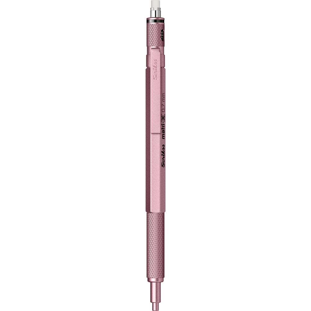 Scrikss Matri-x Mekanik Versatil Kalem 0.7 mm Metalik Açık Pembe