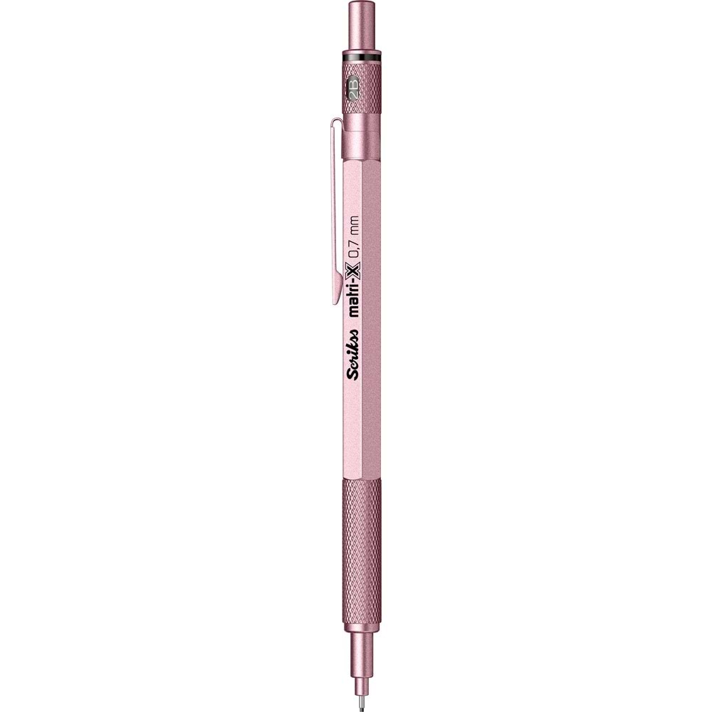 Scrikss Matri-x Mekanik Versatil Kalem 0.7 mm Metalik Açık Pembe