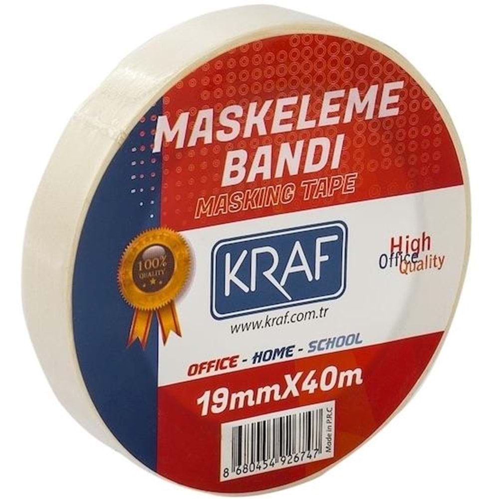 Kraf Maskeleme Bandı 19 mm x 40 m 4019G