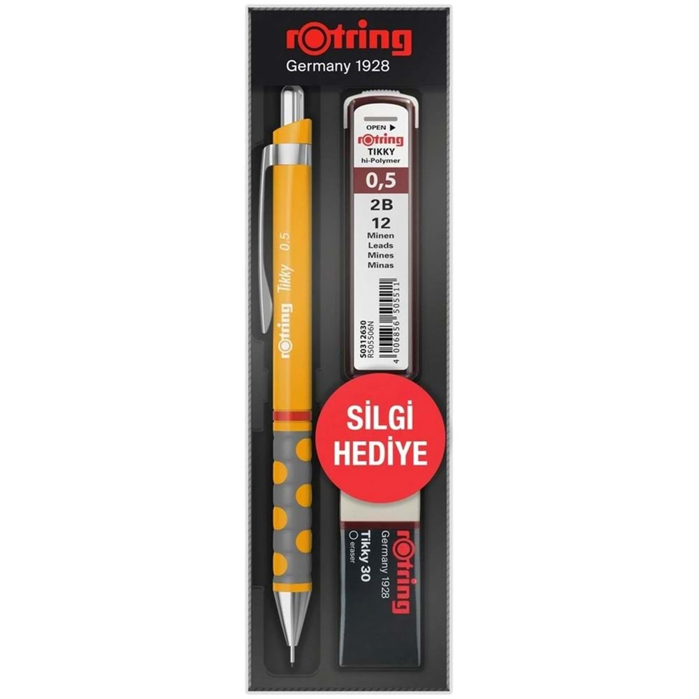 Rotring Tikky Rd 0.5+Min Silgi Hediyeli - Mango Turuncu