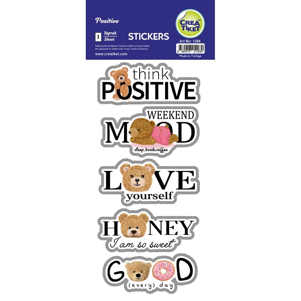 Positive Sticker Yaldızlı 1298