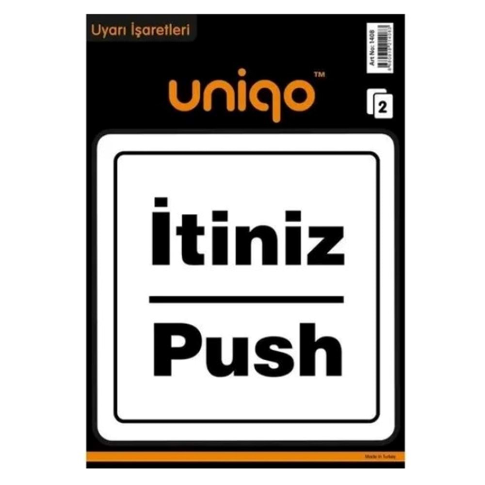Uyarı İşaretleri İtiniz-Push