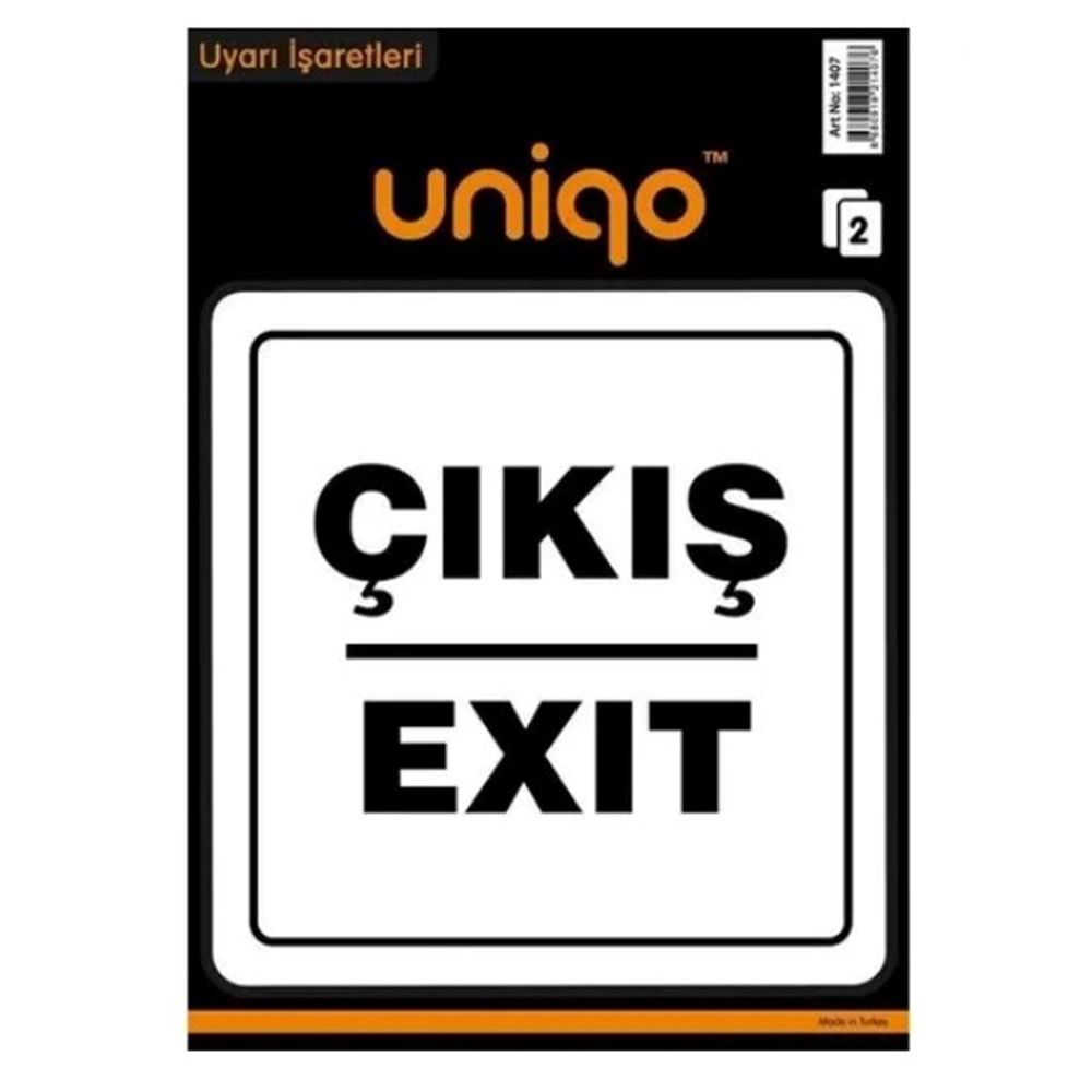 Uyarı İşaretleri Çıkış-Exit