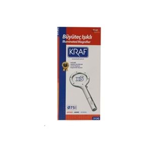 Kraf Büyüteç Işıklı 75 mm 312G