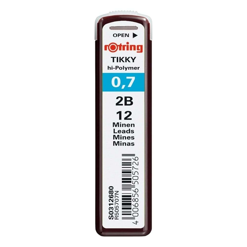 Rotring Hi-Polymer Kurşun Kalem Ucu 0.7 mm 2B