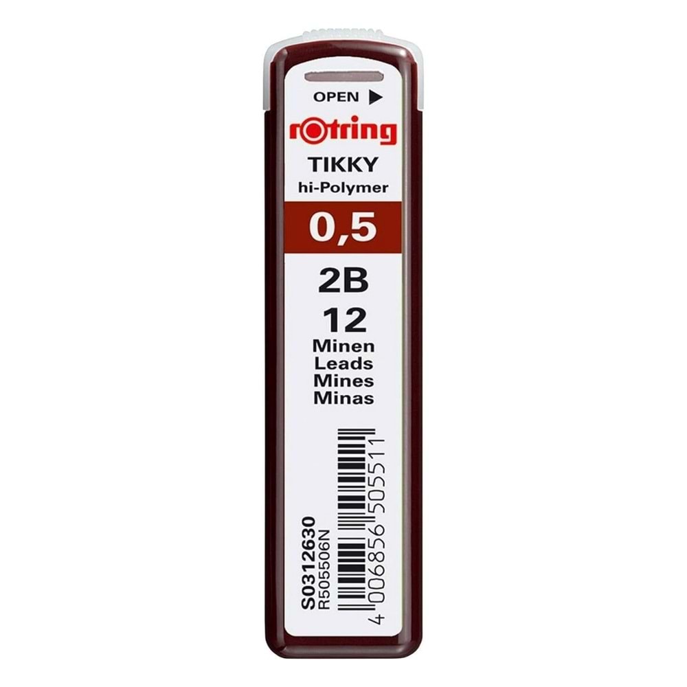 Rotring Hi-Polymer Kurşun Kalem Ucu 0.5 mm 2B