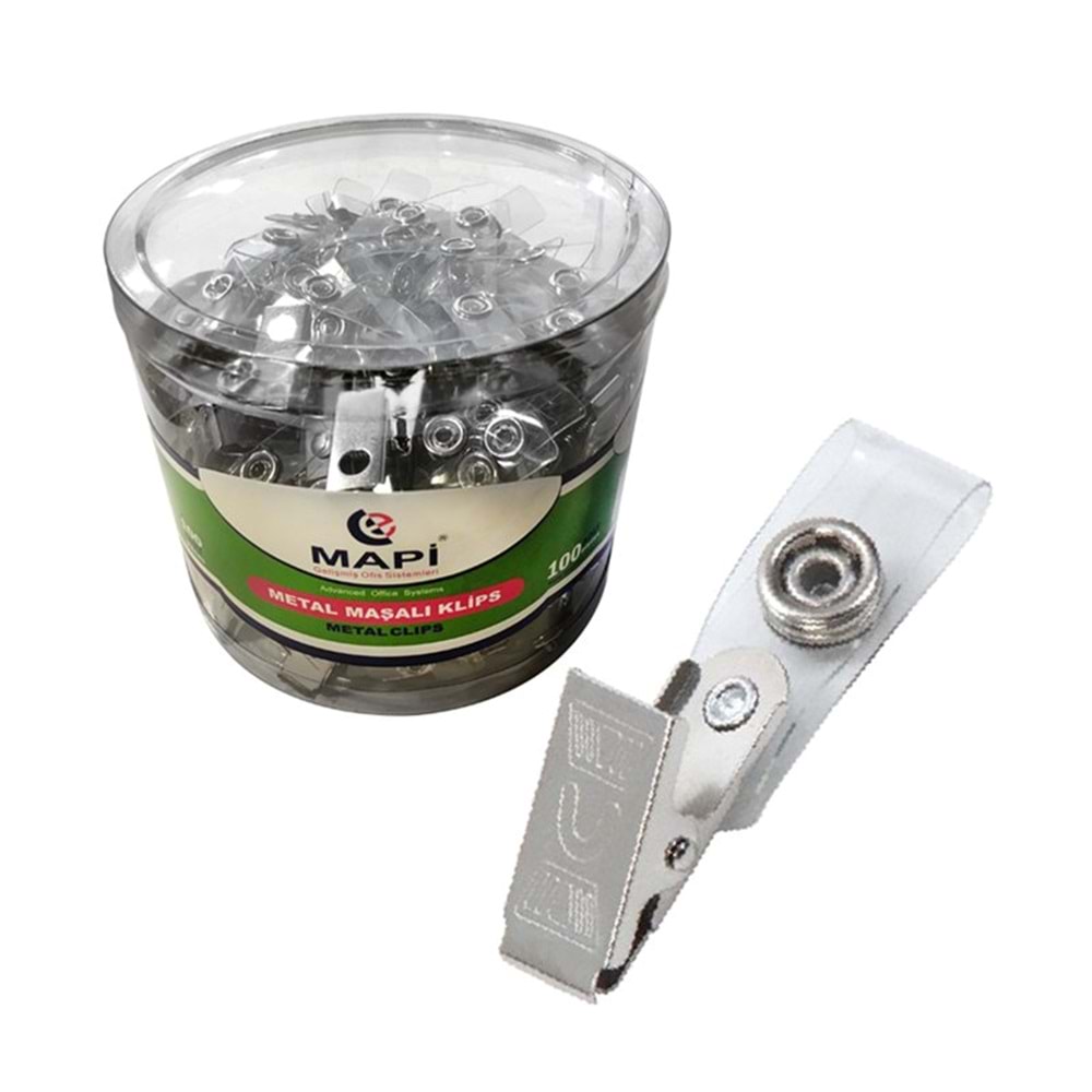 Mapi Metal Klips Maşalı Şeffaf Renk 1 ADET