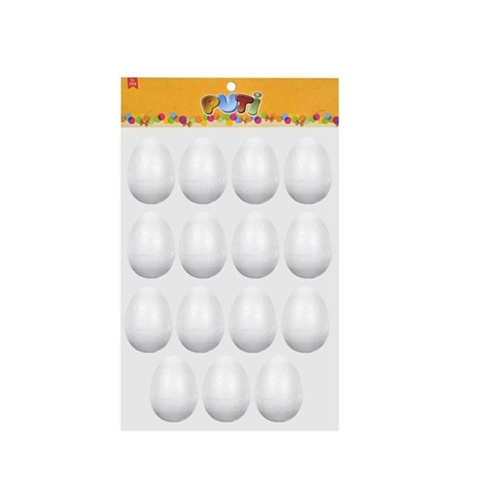 Puti Köpük Yumurta 3,5 cm 15 Li Pk.