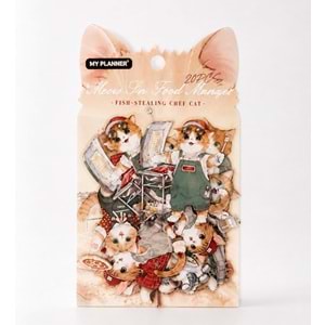 Kedi Sticker 20 Li Paket