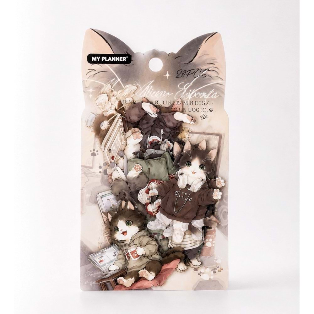Kedi Sticker 20 Li Paket