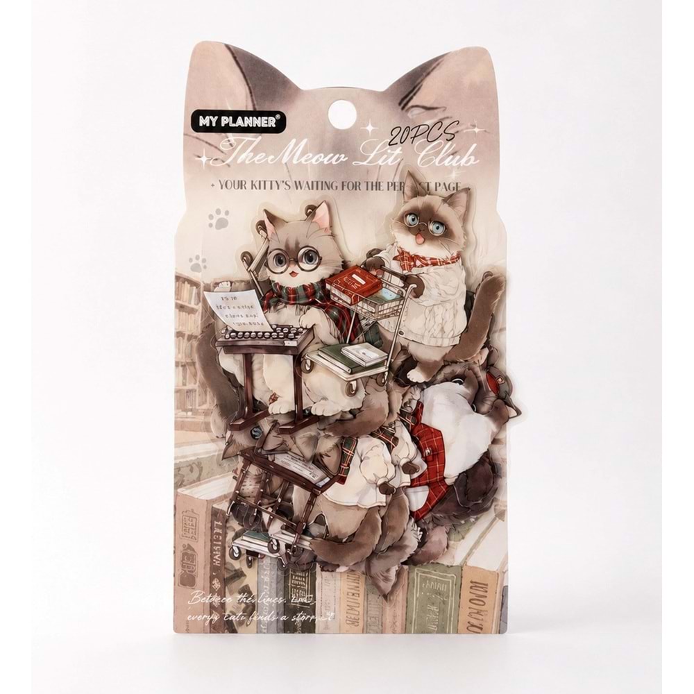 Kedi Sticker 20 Li Paket