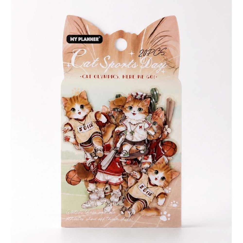 Kedi Sticker 20 Li Paket