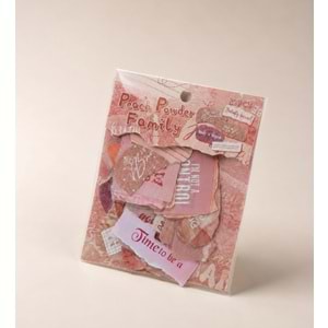 Pastel Yazı Scrapbook Sticker Seti 25 Li Paket